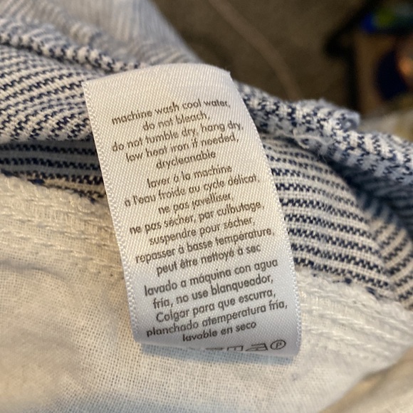 Onia Linen Striped Bermuda Shorts - Picture 7 of 7